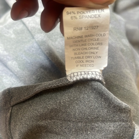 johnnie-O Heather Gray Quarter-Zip Pullover kc camo long sleeve size large - Picture 6 of 7